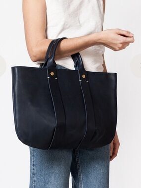 Clare V Leather La Tropezienne Tote Handbag